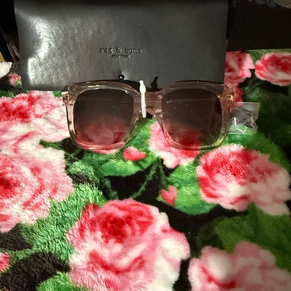 rag & bone Accessories - Rag & Bone Transparent Square Sunglasses